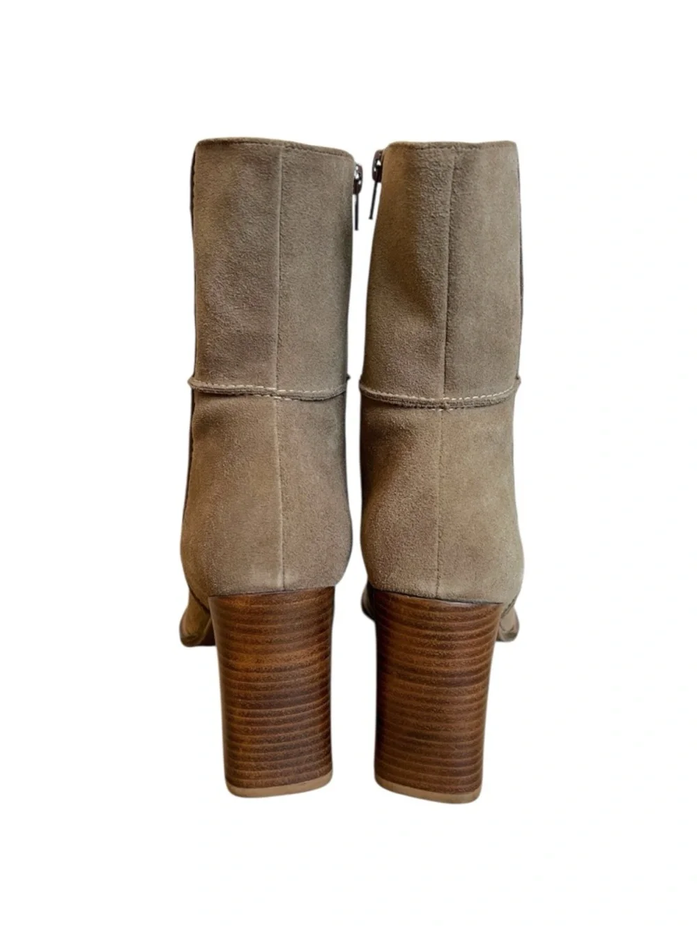Canyon River Blues Vintage Y2k Brown Suede Blade Heel Boots Womens 9.5 - Picture 5 of 10